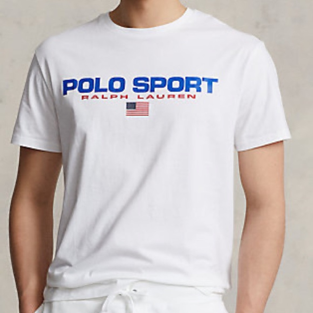 NWT Size XL Polo Ralph Lauren Classic Fit Polo Sport T-shirt White - Picture 2 of 5